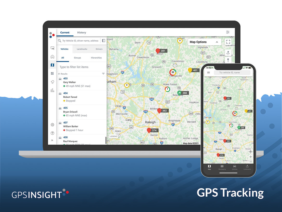 screenshot of GPS Insight